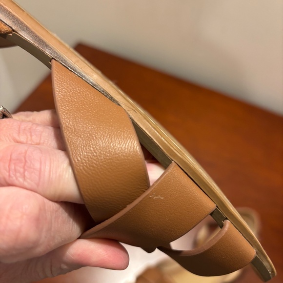 Aldo Flat Sandals in Cognac Size 10 - Picture 10 of 10